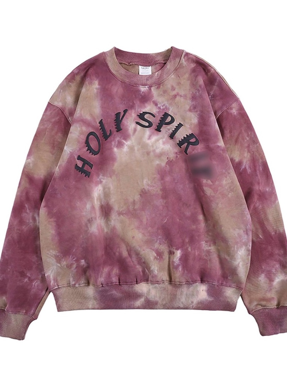 Yeezy Mauve And Tan Tie-Dye Crewneck Sweater View 3